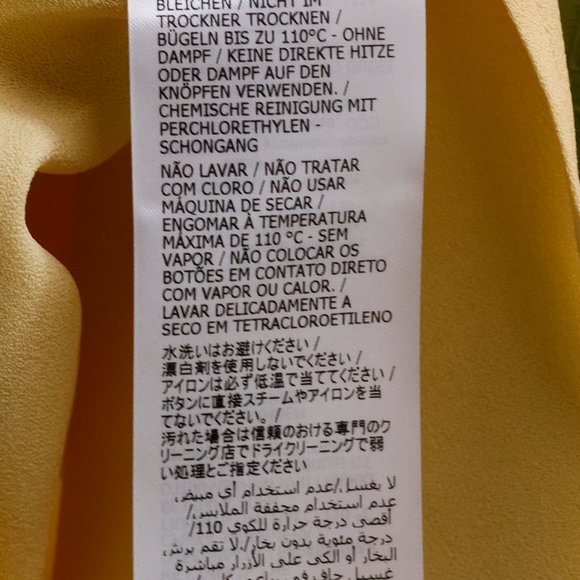 Gucci 2021 Cruise - Yellow Crêpe de Chine Balloon Sleeve Blouse - Picture 11 of 13